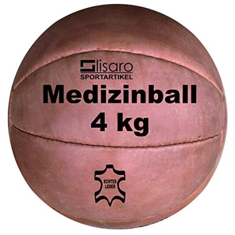 Lisaro Premium Medizinball aus Echt-Leder Cover