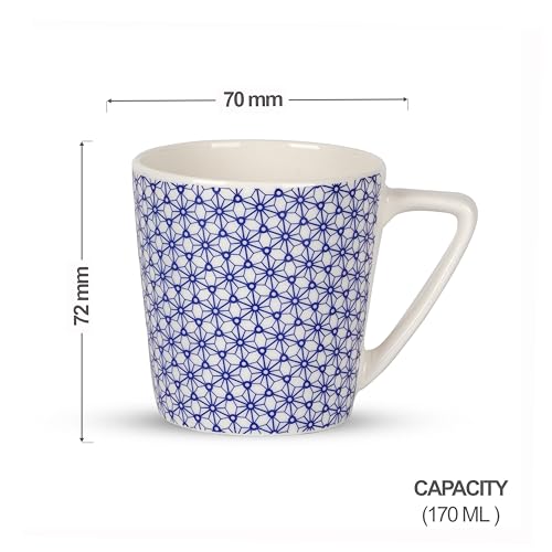 Image of Dandy Lines Conical Medium Pattern Mugs, 40003, Pack of 6