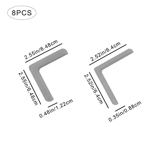 Image of 8 Pcs Corner Silicon Edge Guards Soft Protectors Baby Protection Edges for Furniture Against Sharp Corners