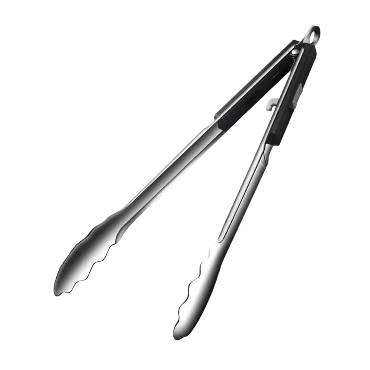 Ensemble De Pinces 2 pièces 304 pinces à BBQ en acier inoxydable pince à Steak crêpes Barbecue spatule pince à frire poisson spatule pince pain ménage cuisine outil Pour La Cuisine(Black)