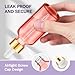 Bumobum 2 oz Glass Dropper Bottles, 2 pack Pink Lab dispensing Bottles for Essential Oils with Funnel, Labels & Pipette, Eye Tincture Bottle with Measured Dropper
