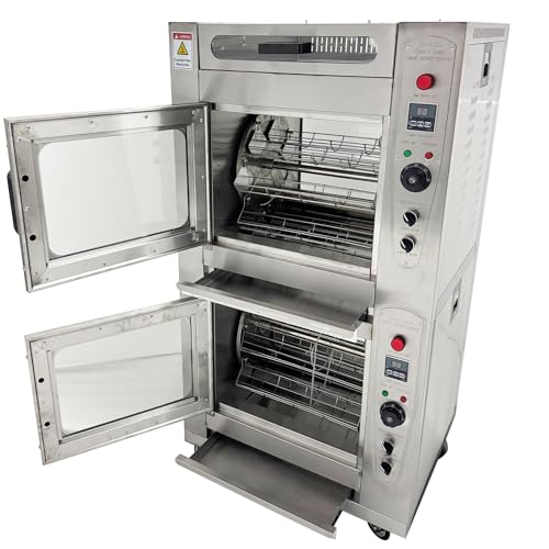 WYDDDARY 5600W Electric Corn Roaster Baking Stove 32?-572? Double Layers Volcanic Stone Roasted Sweet Potato Oven with 16 Stainless Steel Baskets Electric Grill AC220V