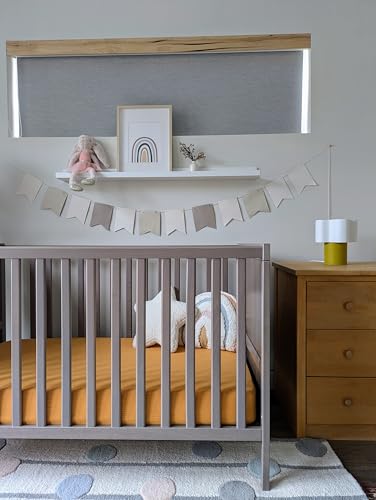 Image of Extra Soft & Thick 4 Layer Muslin Cotton Standard Fitted Crib Sheet (Russet Brown)
