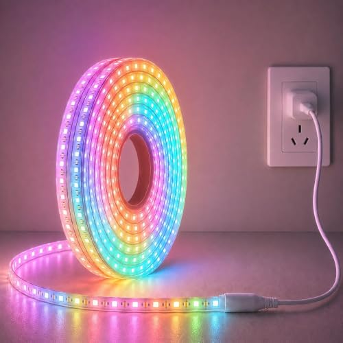 Image of Desidiya 5M LED Rope Light Multicolor Lights for Decoration | 48 LEDs /Meter Waterproof Cove Light for Ceiling | LED Pipe Light for Home Decor | Led Strip Lights for Diwali Decoration