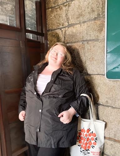 FOREYOND Plus Size Rain Jackets for Women Long Lightweight Hooded Raincoats Waterproof Windbreakers Outdoor Travel3