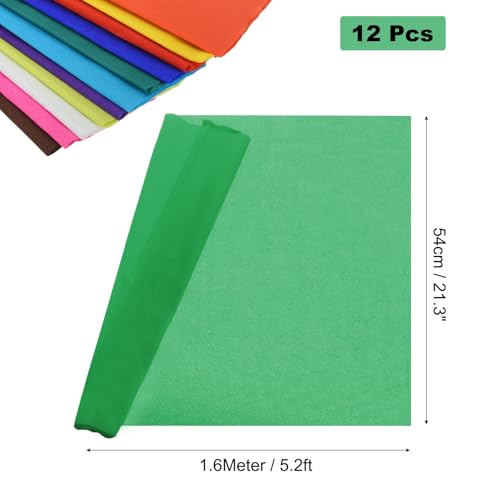 Papier crépon vert gazon 54cm de large pour loisirs créatifs - 2