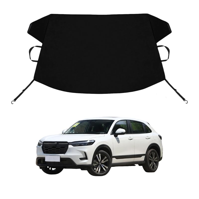 Image of HR-V Custom Windshield Cover for Ice and Snow for Hon-da HRV Windshield Snow Cover 600D Shade Blocks Winter Frost Hail Protector Car Accessories