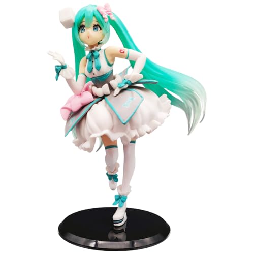 Anime Figura Hatsun-e Miku Figure 20CM Figuras de Anime de Miku Modelo de Personaje de PVC Anime Estatua Juguete de Regalo para Niños, Adultos, Fanáticos del Anime
