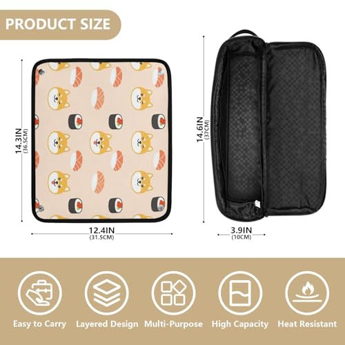 Bolsa de viaje para herramientas de cabello resistente al calor miniatura 4