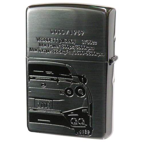 Encendedor Zippo Oil con pegatina especial GT-R negro miniatura 2