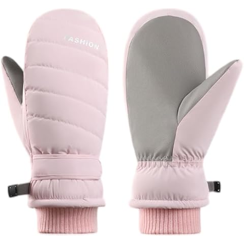 Vikodah Women Winter Cold Weather Mittens Warm Protective - Fingerless Ski Gloves Sherpa Fleece Lined Gloves Cover
