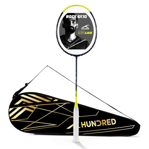 Image of Hundred Rock SK 10 Strung Badminton Racket with Full Cover