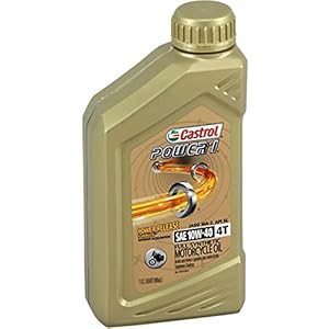 Castrol Power1 4T 10W-40 Full Synthetic Motorcycle Oil, 1 Quart, Pack of 6