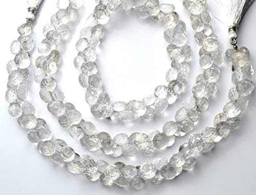 Quartz rose naturel facetté oignon 9mm LKBEADS pour création bijoux