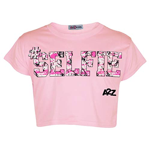 Image of A2Z 4 Kids Girls Love Crop Top T-Shirt And Splash Fashion Leggings Girls Pants Kids Outfit Sets Age 5-14 Years