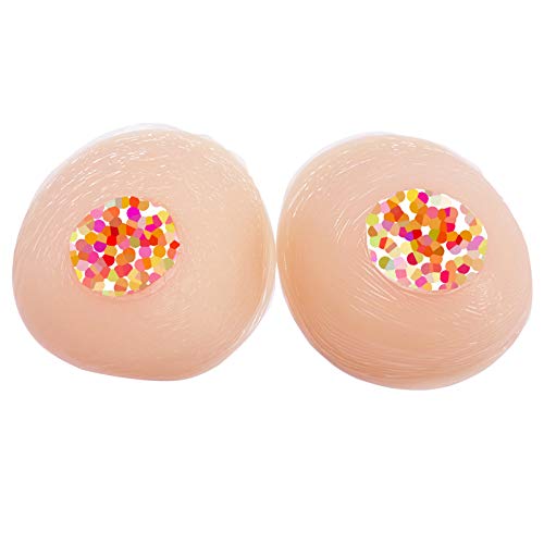 Hiplaygirl Deep Concave Back Silicone Breast Forms Enlarge Prosthesis 1 Pair A Cup - 350G #TOP5