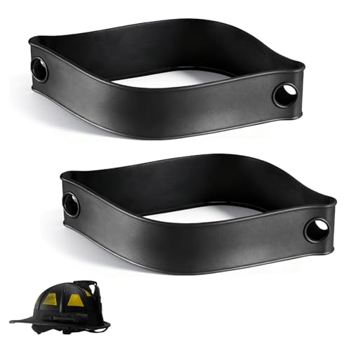 Rubber Helmet Strap Replacement for Streamlight ProPolymer Flashlights Compatible with Most Standard Helmets and Firefighter Helmet Band - Securely Attach the Flashlight to the Helmet (2PCS Black)