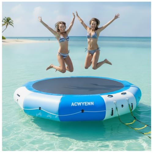 ACWYENN Inflatable Water Trampoline for Lake (10FT)