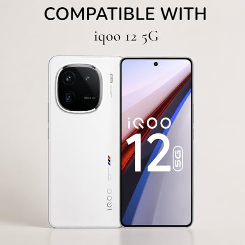 Image of Premium Tempered Glass for iQOO 12 5G | Gaming-Grade Touch Sensitivity | 9H Hardness | Edge-to-Edge Protection | HD Clear & Case Friendly Screen Protector
