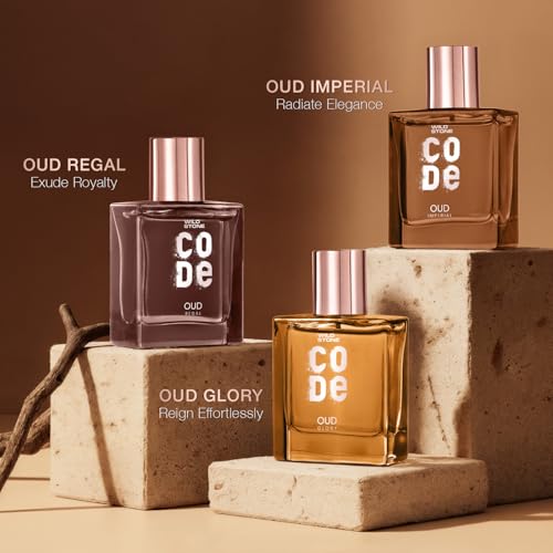 Image of Wild Stone CODE Luxury OUD Eau De Parfum Gift Set For Men | 3x50ml - Regal, Imperial & Glory | Premium EDP Perfumes | Long-Lasting Fragrances | Royal & Elegant Oud Fragrance Scent