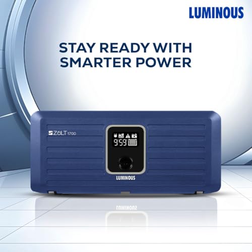Luminous Zolt 1700 Pure Sine Wave Inverter Ideal for Home,Office & Shops | 1500VA Inverter | Reliable Power Backup | High Performance| Smart Display | Easy Installation | 36 Months Warranty preview 2