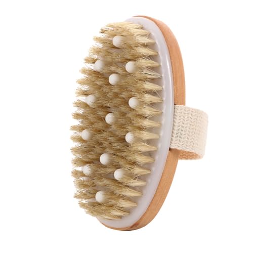 Cepillo Exfoliante para el Cuerpo, Cepillo Corporal para Cepillado en Seco, Exfoliante Suave y Masaje, el Drenaje Linfático y el Tratamiento de la Celulitis