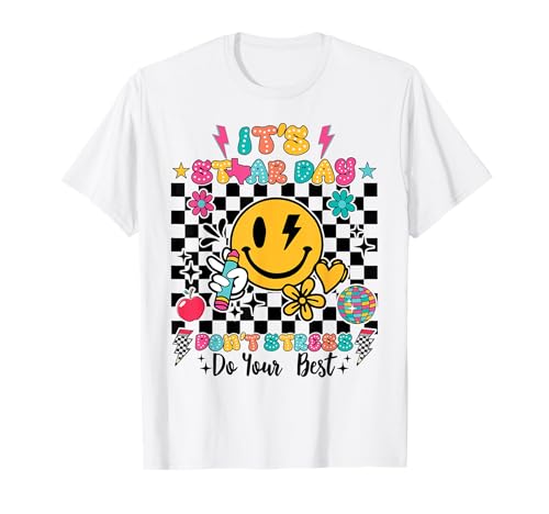 It's Star Day Don't Stress Do Your Best Groovy Test Day LbY TVc