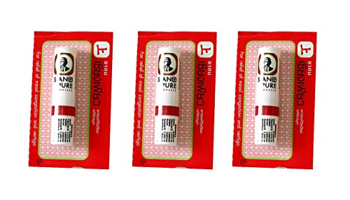 Image of Siang Pure Oil Siang Pure Nasal Inhaler for Relief of Vertigo Natural Herbal Net Vol 2 cc X 3 Bottles