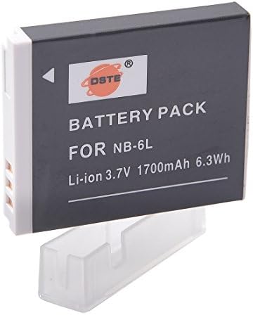 DSTE Rechargeable Li-ion Battery Compatible for NB-6L NB-6LH and Canon PowerShot SX170 IS, SX240, SX260, SX270, SX280, SX500, SX510, SX600 HS, IXY 110 IS, IXY 25 IS, IXUS 85 IS, IXUS 95 IS Camera