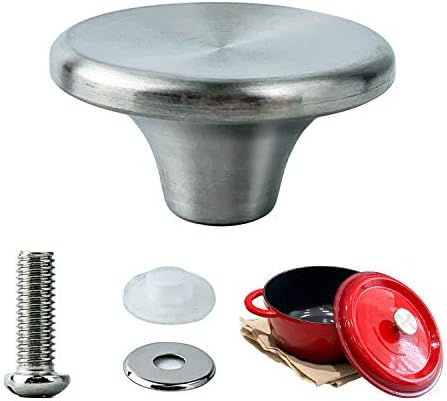 Stainless Steel Replacement Handle compatible with Le Creuset,Aldi,Lodge, and other Enameled Cast-Iron Dutch Oven