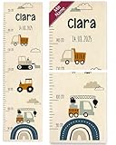 Mit Wandhalterung: Messlatte für Kinder inkl. beigelegter Aufhängung