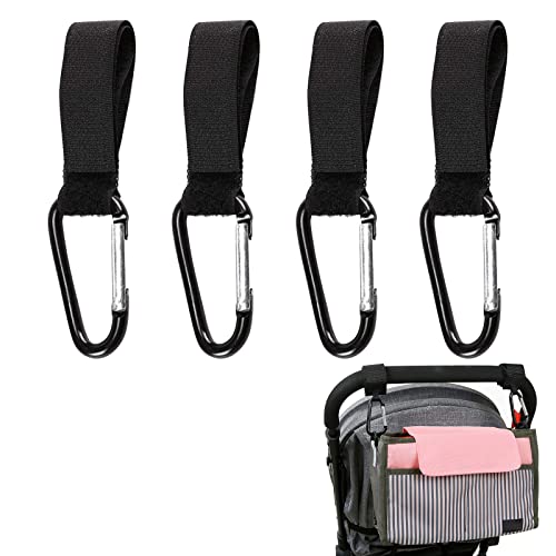 Gancho Cochecito Bebe,Accesorios Cochecito Gancho,Ganchos Carrito Bebé,Cochecitos Ganchos Universales Para Carritos,Gancho Para Colgar Cochecito para Colgar Pañales, Bolsas y Juguetes,4 Piezas Cover
