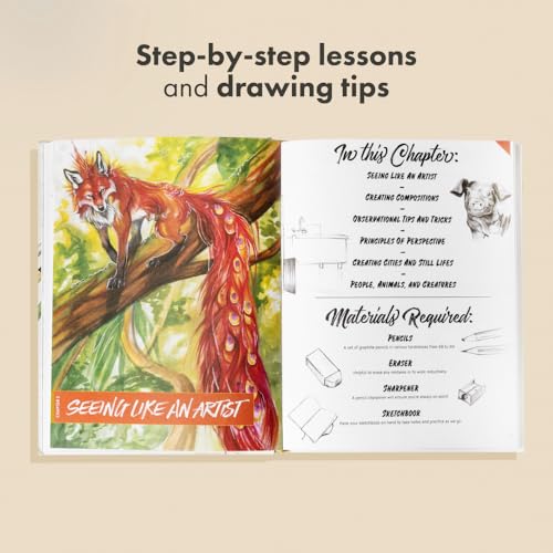 Image of The Artist's Drawing Book: Learn How to Draw, Sketch, Shade, and More with Easy Lessons and Practice Pages