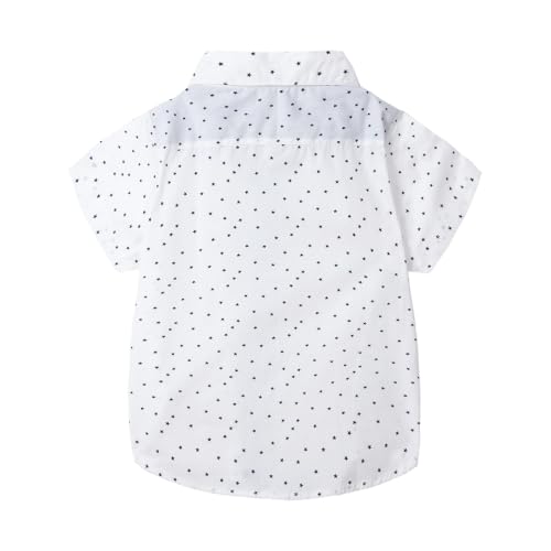 Image of Mud Kingdom Little Boys Dress Shirts Short Sleeve Cute Summer