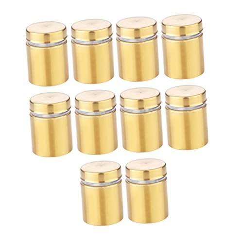 JEWEDECO 10pcs Stainless Steel Standoff Screws Head Sign Mounting Hardware Advertising Standoff Nails for Glass Signs