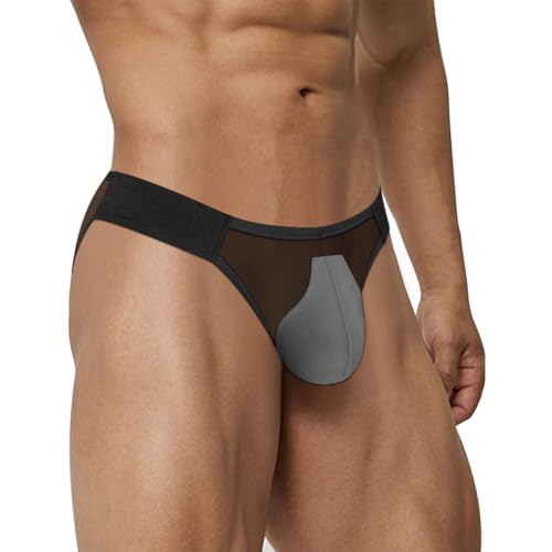 Mens Briefs Underwear Breathable Sexy Briefs for Men See Through Briefs3