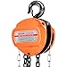 VEVOR Hand Chain Hoist, 1/2 Ton 1100 lbs Capacity, Manual Chain Block with Upgrade G80 Galvanized Chain, 10 ft Lifting Height, Heavy Duty Pulley Hoist for Garage Warehouse Automotive Machinery, Orange