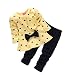 Morecome New Baby Print Bow Cute 2PCS Kids Set T shirt + Pants