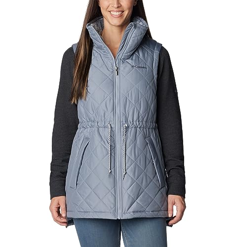 Columbia Women's Copper Crest Mid Vest, Tradewinds Grey, Small at