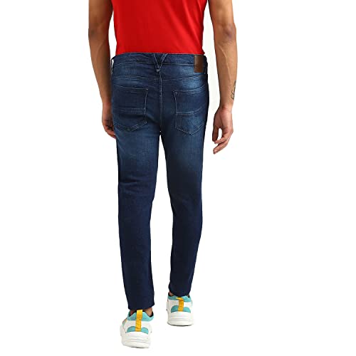 Image of UNITED COLORS OF BENETTON Men's Slim Fit Mid Rise Low Crotch Casual Pants