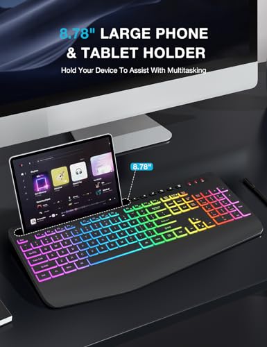 Sablute Wireless Keyboard With 9 Backlit Effects thumb #3