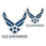 Shop A Thing US Air Force Stickers for Car Truck Van Window Bumper Laptop Tablet Cup Tumbler Water Bottle 4 inch appx 4 Pieces SAT -035