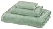 AmazonBasics Quick-Dry Towels - 100% Cotton, 3-Piece Set, Seafoam Green