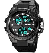 Relógio esportivo digital masculino, relógio militar à prova d'água, tela LED, mostrador grande, ...