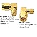 Boobrie 90 Degree Reverse Polarity SMA Coax Adapter RP SMA Male to RP-SMA Female Right Angle Connector for Audio FPV Drone Antennas Radio Video 2-Pack