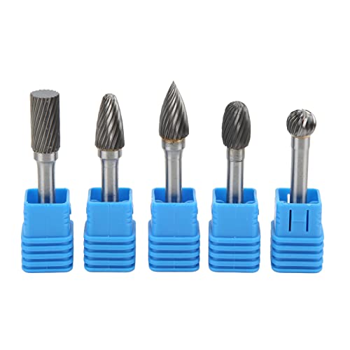 Juego de 5 fresas rotativas de carburo de tungsteno miniatura 1
