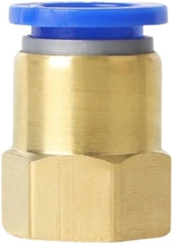 PCF Pipe Fitting 4 6 8 10 12mm Hose Tube 1/8 3/8 1/2 1/4 Thread Brass Pneumatic Connector Quick Joint 10Pcs(PCF8-02)