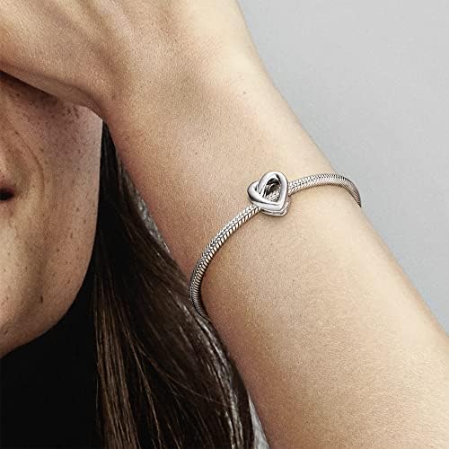 Pandora Moments Women's Sterling Silver Knotted Heart Bracelet Charm