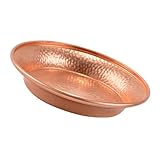 TOBBOMEY Cuenco de Cobre Tibetano para Ofrendas Suministros Budistas para y Decoración del Hogar Bandeja Ritual y Pulida para Altar y Escritorio