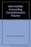 Intermediate Accounting Comprehensive Volume 2nd Edition B0054E9OO0 Book Cover